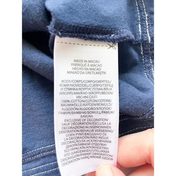 Baby Girls Ralph Lauren Navy Blue and White Nautical Short Sleeve Top 9 mo. - Picture 3 of 5